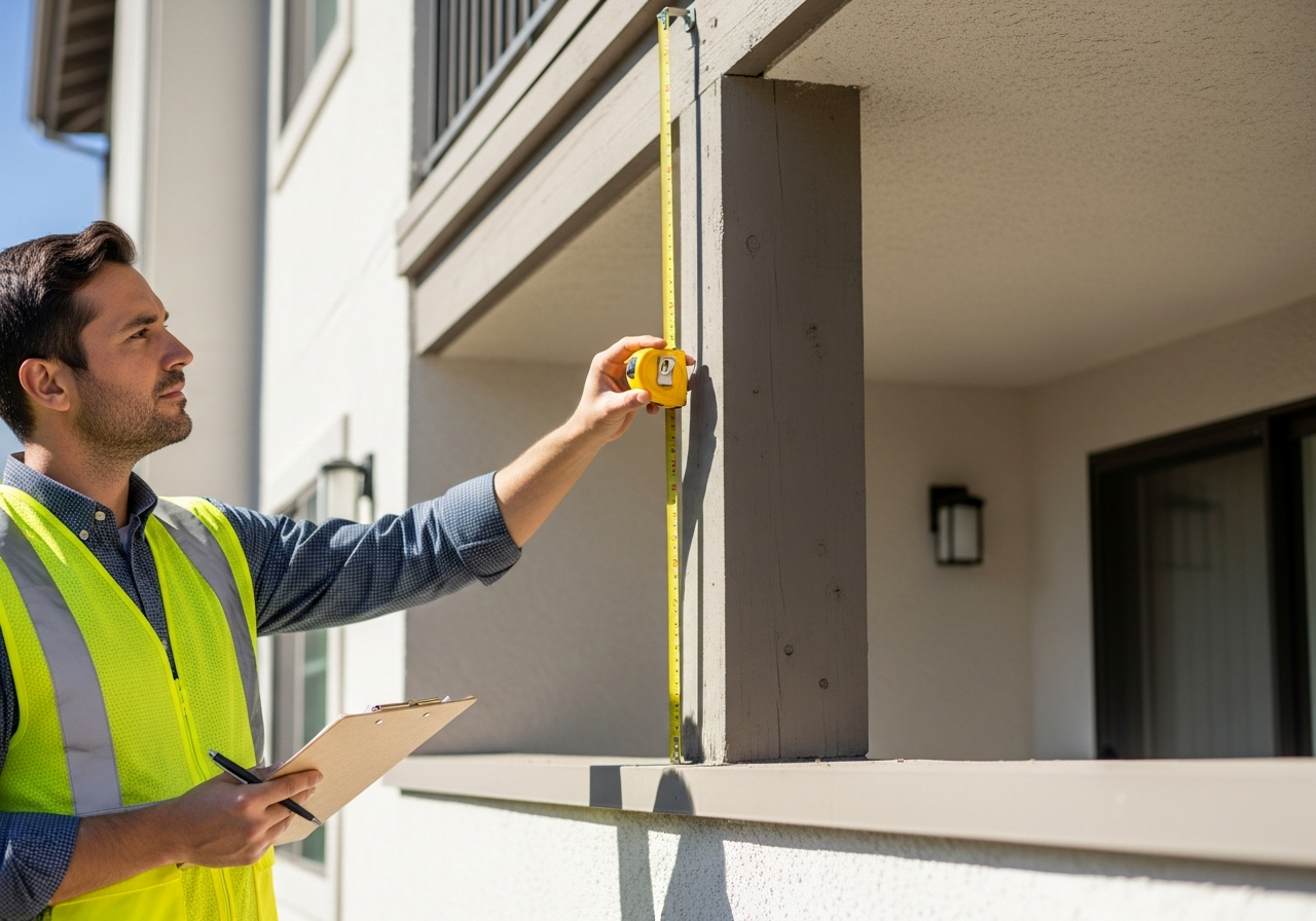 Balcony connection inspection